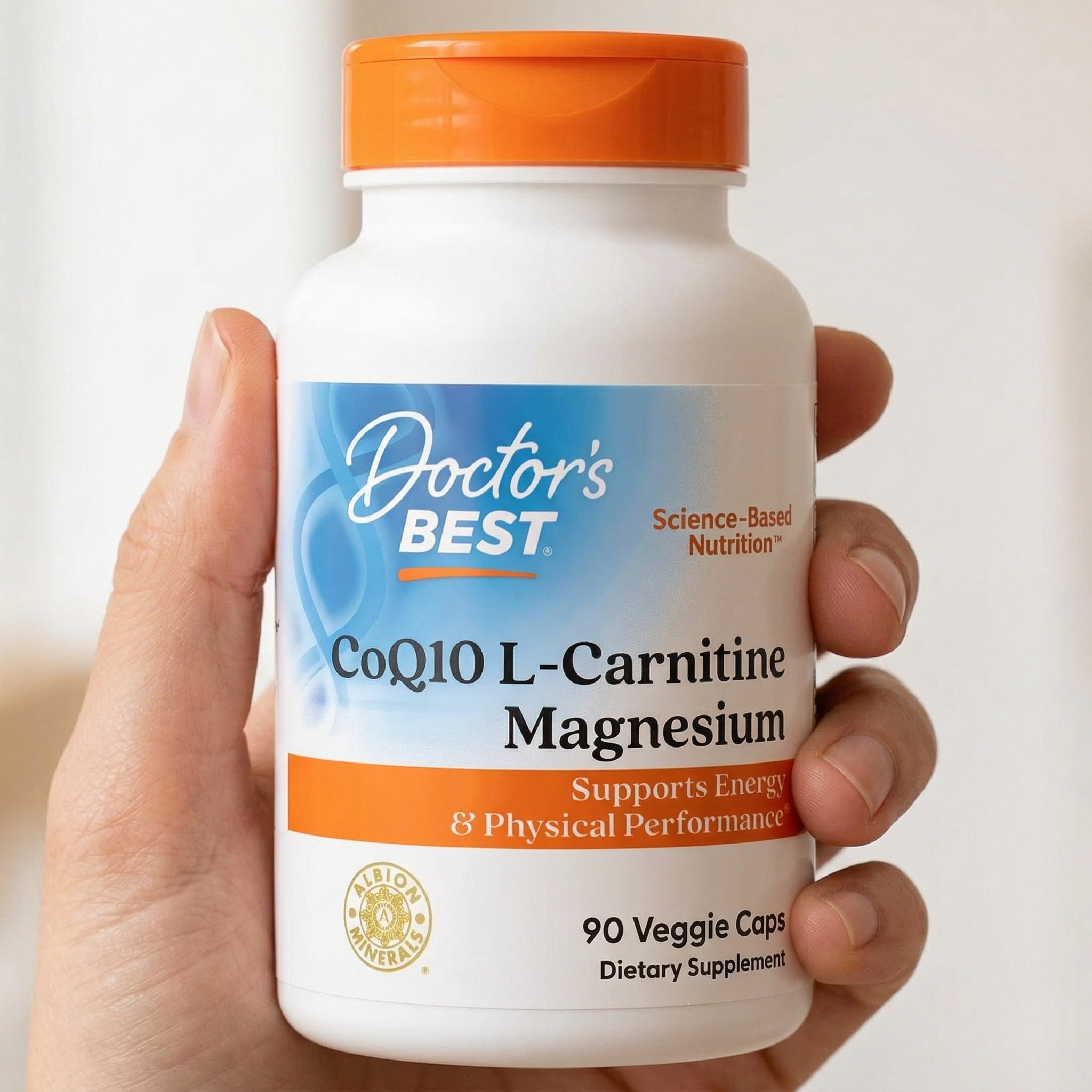 Doctor's Best CoQ10 L-Carnitine Magnesium 90 Veggie Caps